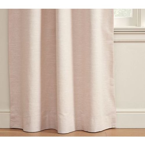 Evelyn Blackout Curtain, 44 x 84", Blush
