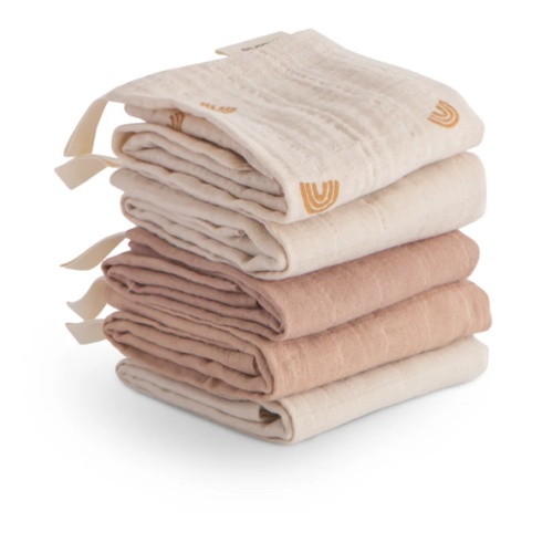 Muslin Cotton Washcloth 5-Pack