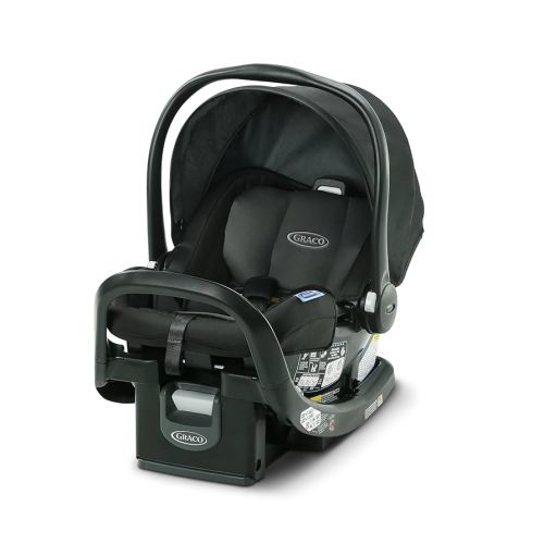 Graco SnugRide SnugFit Infant Car Seat with Simply Safe Adjust Harness System, Baby Car Seat with Anti Rebound Bar, Gotham