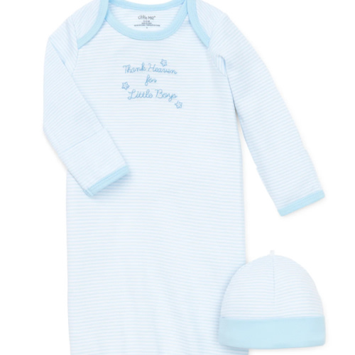 Thank Heaven for Little Boys Sleeper Gown And Hat