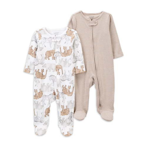 Carter's Child of Mine Baby Unisex Sleep N Play, 2-Pack, Sizes Preemie-6/9 Months