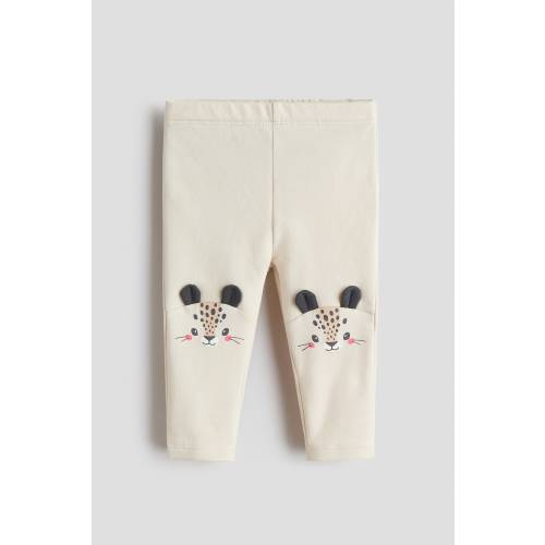 BRUSHED-INSIDE LEGGINGS 6-9 months