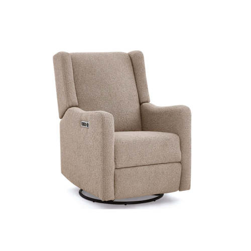 Delta Children Mercer Electronic Power Recliner And Swivel Glider  - Sand Sherpa
