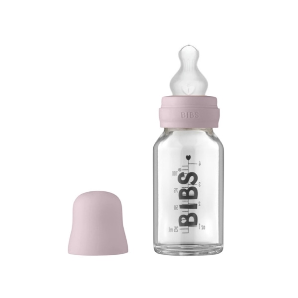 BIBS Baby Glass Bottle Set 4oz Silicone