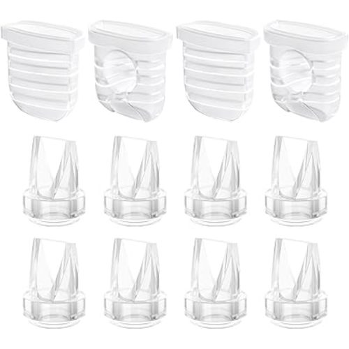 12PCS Duckbill Values Silicone Diaphragm for Nuliie Breast Pump, Compatible with Lansinoh Discreet Duo Replacement Pump Parts S32 Breast Pump Accessories