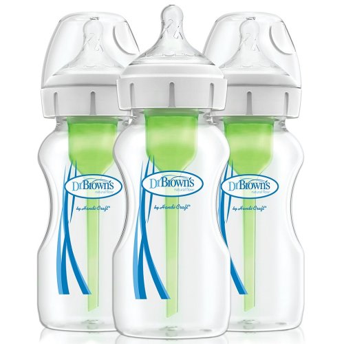 Dr. Brown's Options+ Anti-Colic Wide-Neck 9oz Baby Bottle 3-Pack