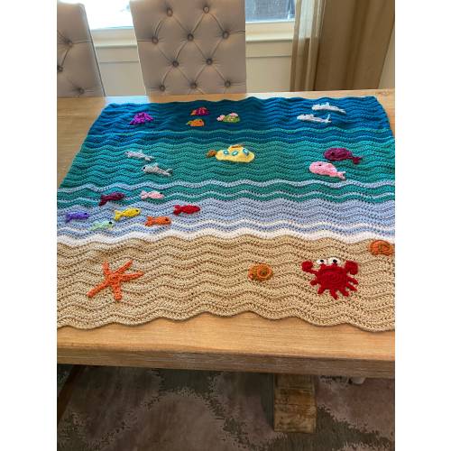 Sea Creature Baby Blanket