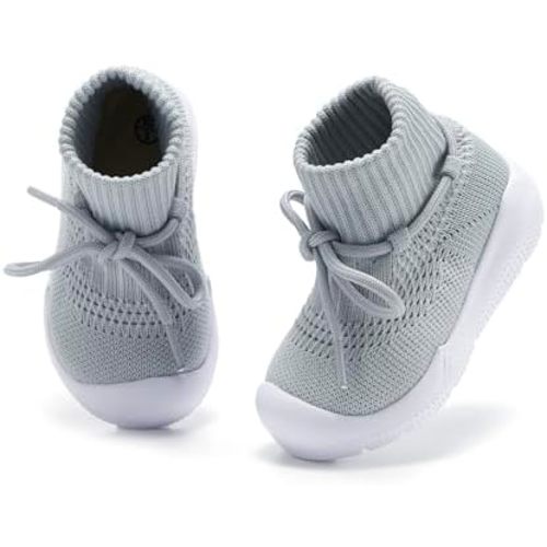 MORENDL Baby Sock Shoes Toddler Sneakers Infant Tennis Slip On Walking Shoes Boys & Girls Non-Slip Slippers