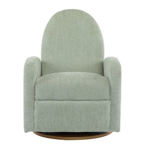 Christopher Knight Home Kimon 360 Swivel And Glider Recliner Chair, Light Green