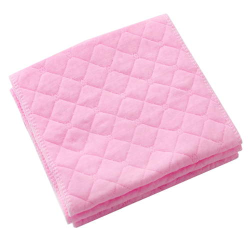 Ikeay Cotton Baby 3 Layer Washable Cloth Soft Flat Fold Cloth For Babies Baby Burp Cloths Reusable For Newborn Babies Toddlers Three-layer diaper small size 32*12cm red 10pc