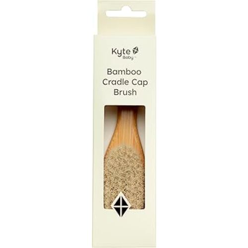 Kyte Baby Cradle Cap Brush Made with Natural Goat Hair Bristles and a Bamboo Brush Handle