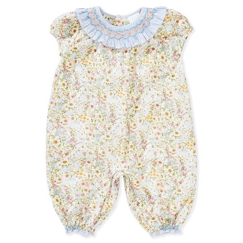 Edgehill Collection Baby Girls Newborn-24 Months Floral Longall Romper