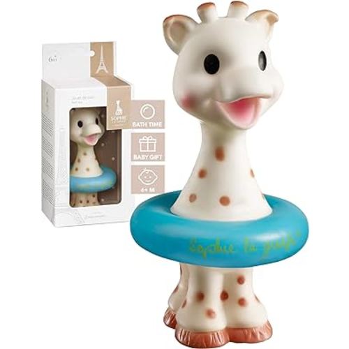 Sophie la girafe | Bath Toy | Colors May Vary (Blue or Yellow) | Fun Toy That Floats & Sprays Water When Pressed