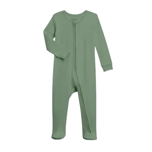 Colored Organics Baby Organic Cotton Peyton Zip Up Footed Sleeper