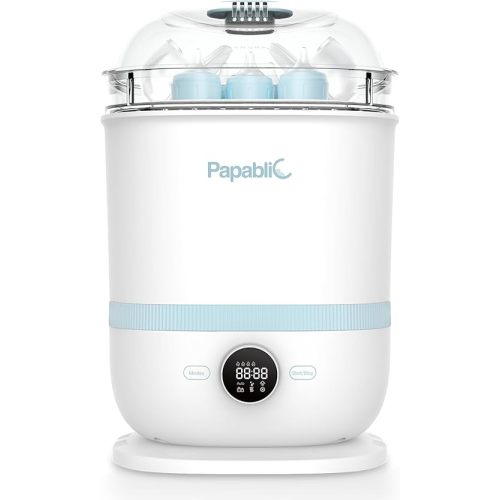 Papablic Bottle Sterilizer and Dryer Pro Max, 13 Bottles Extra-Large Capacity for Big Family, Electric Steam Bottle Sanitizer for Baby Bottles, Parts & Other Newborn Essentials