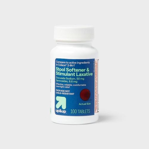 Laxative With Stool Softener Tablets - 100ct - Up&up™