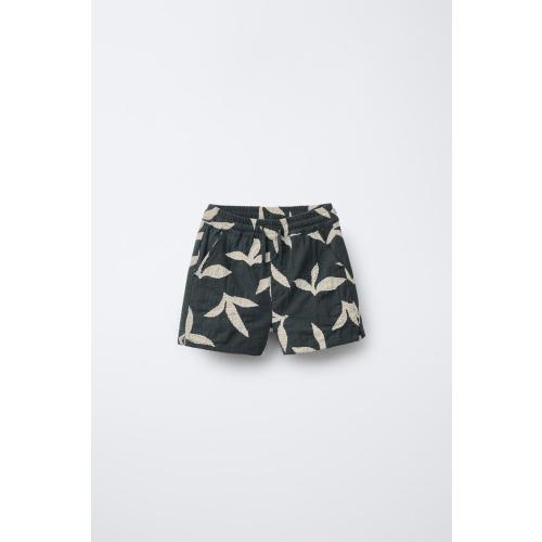 EMBROIDERED BERMUDA SHORTS - Anthracite grey | ZARA United States