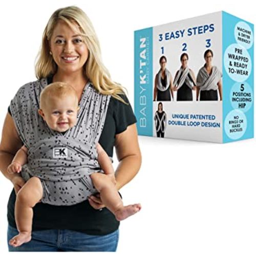 Original Baby K'tan Baby Carrier: #1 Easy Pre-Wrapped, Soft, Slip-On, No Rings, No Buckles | 5 in 1 Baby Sling Gift | The Best Hands Free Infant Wrap For Newborn to Toddler up to 35lb (See Size Chart)