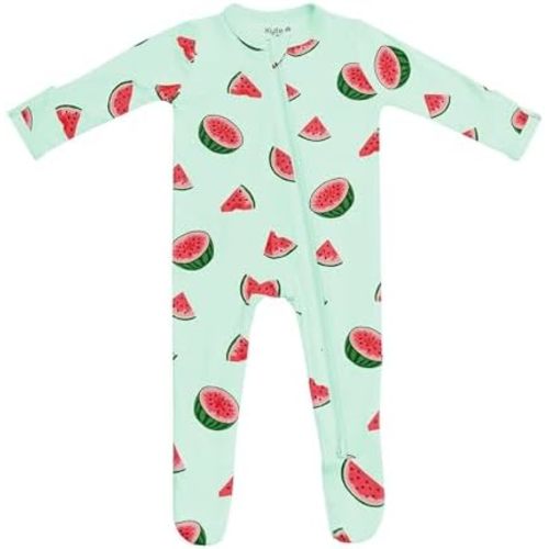 KYTE BABY Unisex Zipper Closure Footies, Rayon Made From Bamboo, 0-24 Months