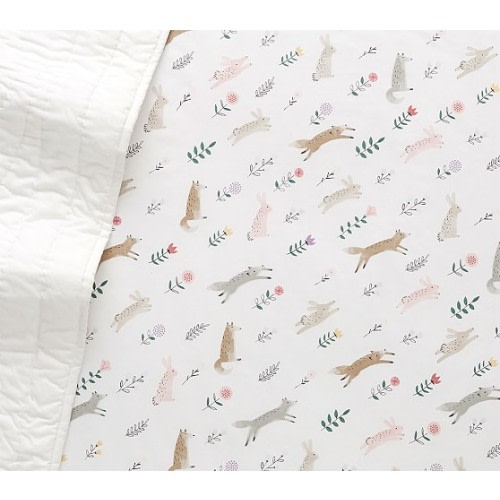 Organic Ramona Crib Sheets | Pottery Barn Kids