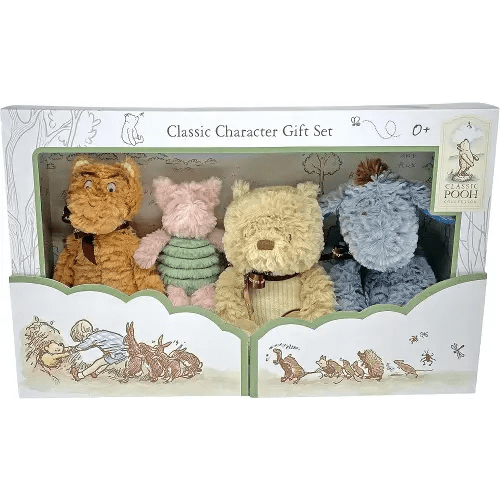 KIDS PREFERRED Disney Baby Classic Winnie The Pooh and Friends 4 Piece Plush Collector Set Stuffed Animals