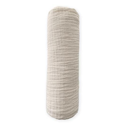SwaddleDesigns Cotton Muslin Swaddle Blanket, Receiving Blanket for Baby Boys & Girls, Best Registry Gift, 46x46 inches, Oatmeal