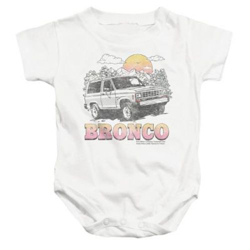 Baby Ford Bronco Sunrise Infant Bodysuit, White, 6 Months