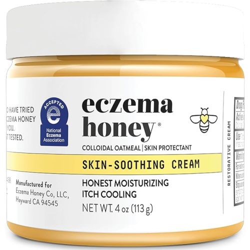 ECZEMA HONEY Original Skin-Soothing Cream - Organic Hand & Body Eczema Relief - Natural Honey Lotion for Dry, Itchy, & Irritable Skin (4 Oz)