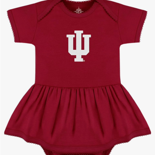Creative Knitwear College Baby Picot Bodysuit Dress - Team Logo, Multiple Colors, for Baby Girls (0-24 Months)