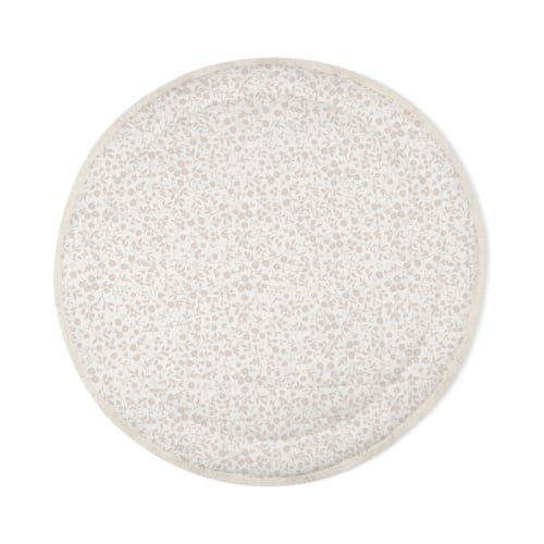 Organic Cotton Quilted Play Mat - Gardenia