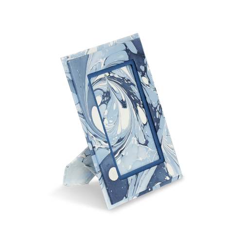Hand-Marbled Picture Frame in Ocean Wave, 4x6 – Inner Child