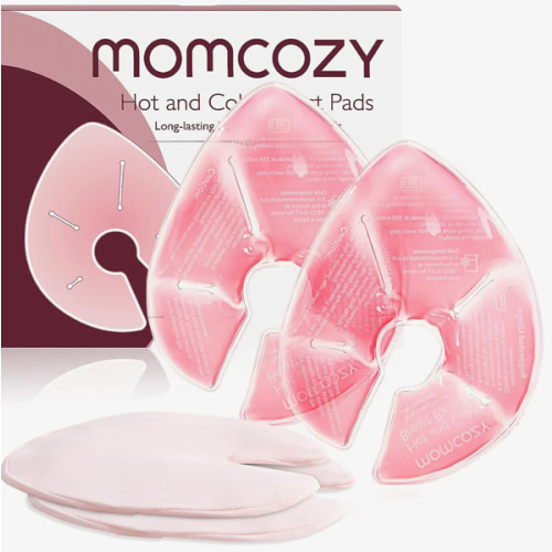 Momcozy Hot and Cold Breast Pads with 2 Soft Covers