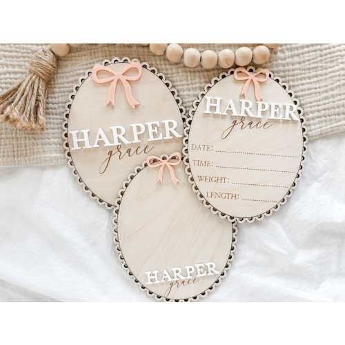 Baby Name Sign for Hospital, Hospital Birth Announcement Sign, Baby Announcement Sign, Baby Keepsakes, Baby Birth Sign, Baby Shower Gift