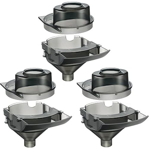 3 Sets Baby Formula Dispenser Replacement Funnel Compatible with Baby Brezza Replacement Parts Funnel and Cover, Grey