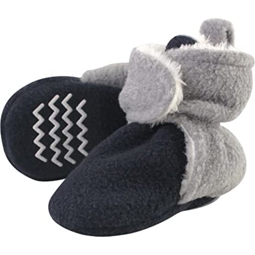 Hudson Baby Unisex Baby Cozy Fleece and Faux Sherpa Booties
