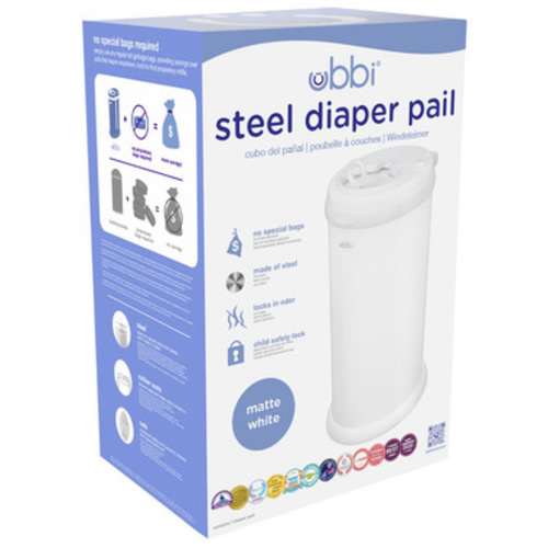 Buy Ubbi Diaper Pail Matte White at Well.ca | Free Shipping $35+ in Canada