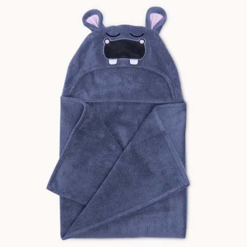 Hippo Hooded Towel for Kids
