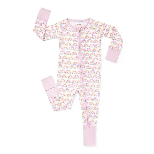 Pastel Rainbows Zippy - Little Sleepies 6-12 months