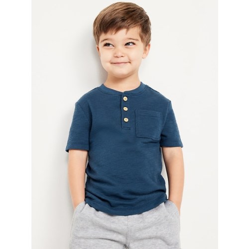 Short-Sleeve Henley Pocket T-Shirt for Toddler Boys