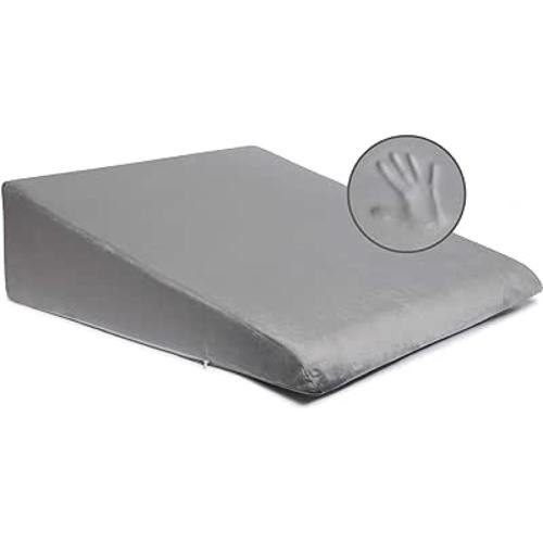 Amazon.com: Milliard Bed Wedge Pillow with Memory Foam Top -Helps with Acid Reflux and Gerds, Reduce Neck and Back Pain, Snoring, and Respiratory Problems- Velour Washable Cover – 7.5 in : Health & Household