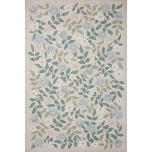 Rifle Paper Co. x Loloi Cotswolds COT-02 Primrose Sand Rug