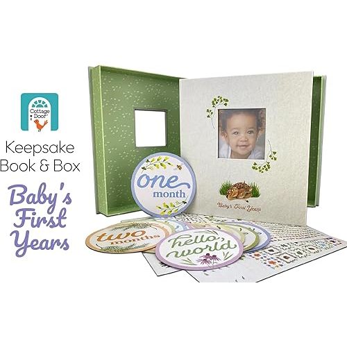 Baby's First Years Keepsake Memory Book for Boys and Girls – Timeless First 3 Year Baby Book & Box – Gender Neutral Baby Journal Scrapbook or Photo Album - A Milestone Book from Birth to Age 3 Spiral-bound – Sticker Book, July 31, 2023