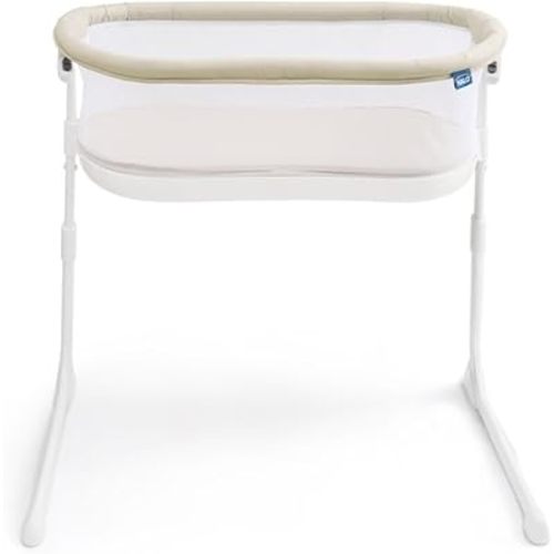 HALO® BassiNest® Lite – Breathable Baby Bassinet Slides Over Bed with Mesh Walls for Airflow & Visibility, Lowering Wall for Easy Access, Portable & Lightweight, Fits Most Beds