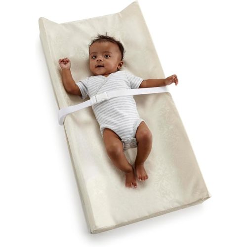 Sealy Baby Infant Diaper Changing Pad - Antibacterial Waterproof Contoured Foam, Made in USA