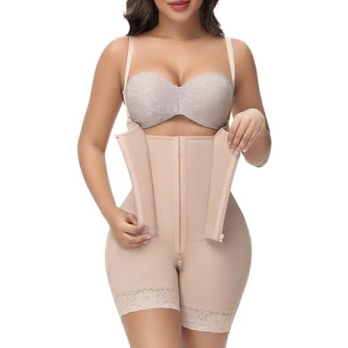 M MYODRESS Fajas Colombianas Moldeadoras Shapewear for Women Tummy Control Body Shaper Post Surgery Compression Garment