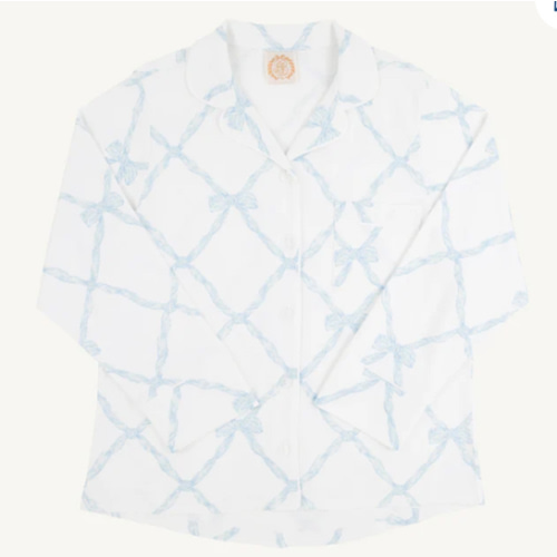 Let Me Lounge Long Sleeve Top (Women) - Buckhead Blue Belle Meade Bow