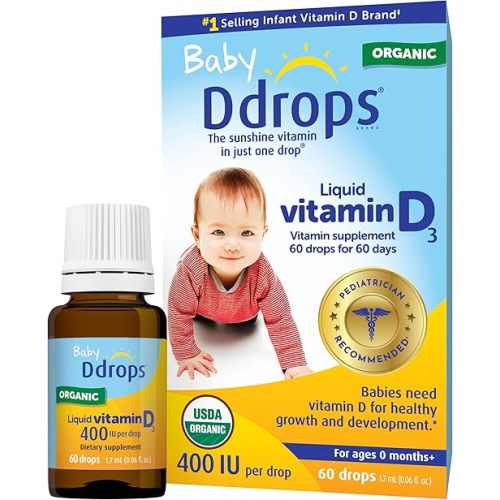 Ddrops Baby 400 IU, Vitamin D, 60 Drops 1.7mL (0.06 Fl. Oz (Pack of 1))