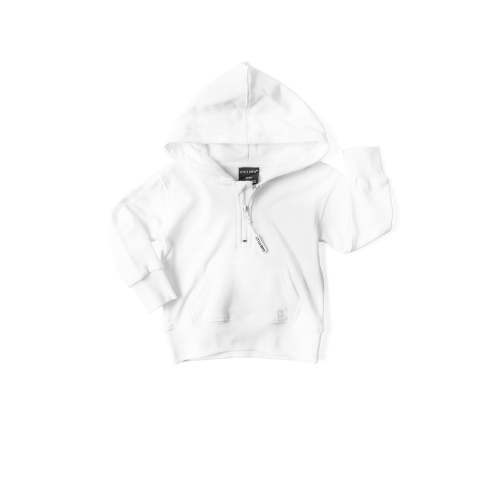 Quarter Zip Hoodie - White