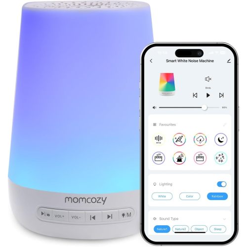 Momcozy Baby Sound Machine With Rest Night Light