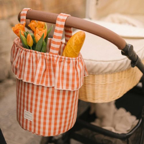 Basket Vichy - Rose + Red - Minicoton